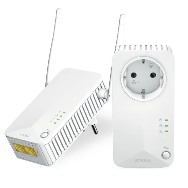 Strong Powerline WiFi V2 Pack de 2 Extensores Wifi 600 Mbit/s