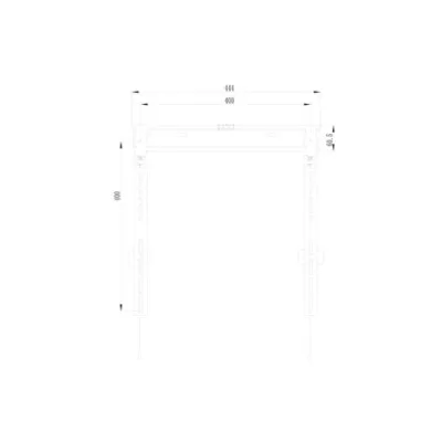 Soporte De Pared Fijo Equip 650363 Para Pantalla 32"- 55" Slim
