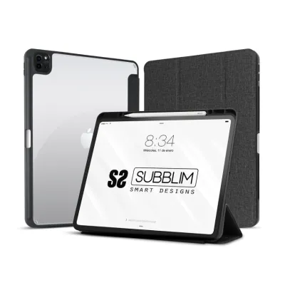 Subblim Clear Shock Case Funda Negra para iPad Pro 11"