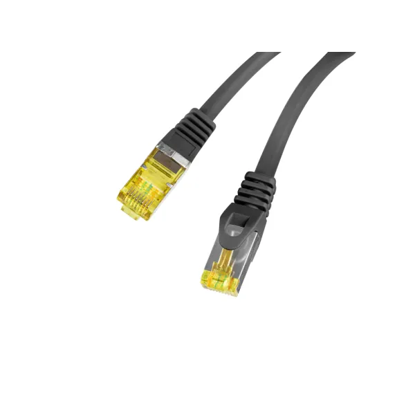 Lanberg PCF6A-10CU-0025-BK cable de red Negro 0,25 m Cat6a S/FTP (S-STP)