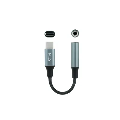 Nanocable Adaptador de Audio USB-C a Jack 3.5 Macho/Hembra 11cm Nanocable Adaptador de Audio USB-C a Jack 3.5 Macho/Hembra 11cm