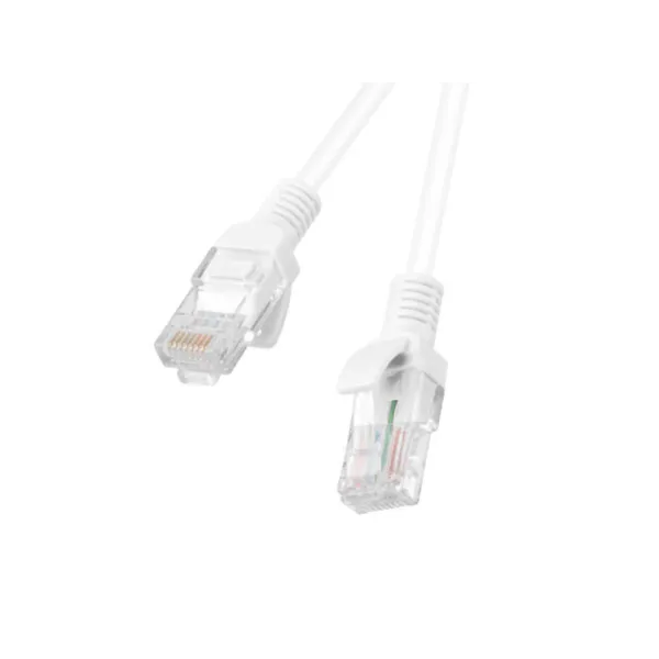 Lanberg Cable de Red RJ45 UTP Cat.5e 25cm Blanco 