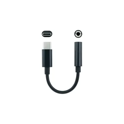 Nanocable Adaptador de Audio USB-C a Jack 3.5 Macho/Hembra 11cm Nanocable Adaptador de Audio USB-C a Jack 3.5 Macho/Hembra 11cm