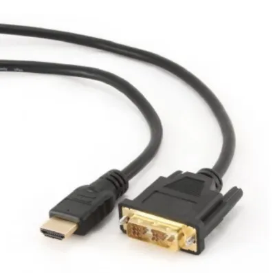 Gembird 5m, HDMI/DVI, M/M DVI-D Negro Gembird 5m, HDMI/DVI, M/M DVI-D Negro