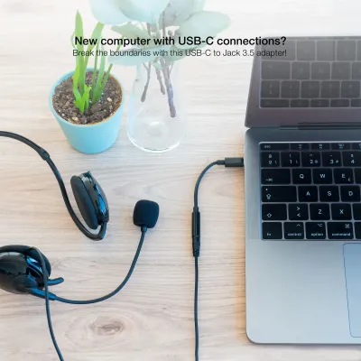 Nanocable Adaptador de Audio USB-C a Jack 3.5 Macho/Hembra 11cm Nanocable Adaptador de Audio USB-C a Jack 3.5 Macho/Hembra 11cm