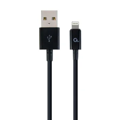 Cablexpert CC-USB2P-AMLM-1M cable de conector Lightning Negro