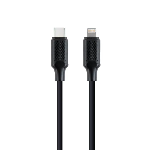 Gembird CC-USB2-CM8PM-1.5M cable de conector Lightning 1,5 m Negro