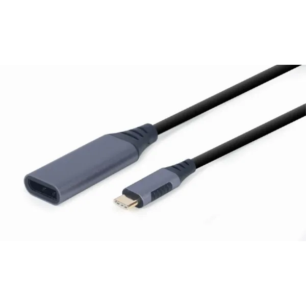 Cablexpert A-USB3C-DPF-01 adaptador de cable de vídeo 0,15 m USB Tipo C DisplayPort Gris