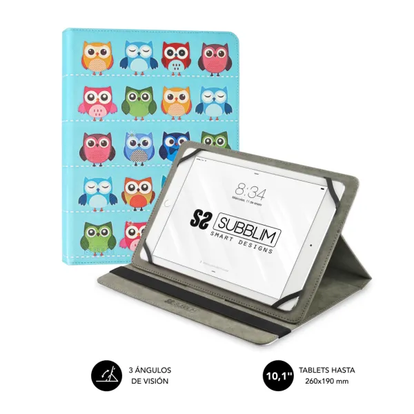 Subblim Trendy Case Owls Funda para Tablets 10.1"