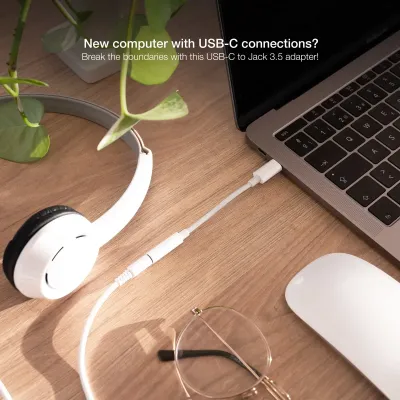 Nanocable Cable Adaptador Audio USB-C Macho a Jack 3.5mm Hembra