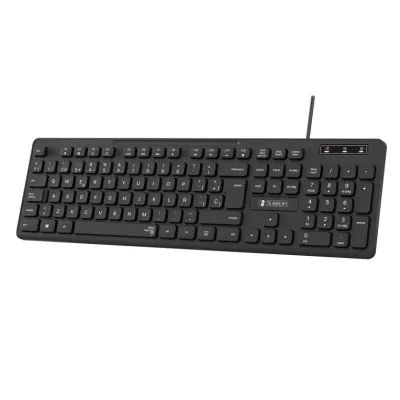 Teclado Subblim Business Slim Silencioso/ Negro