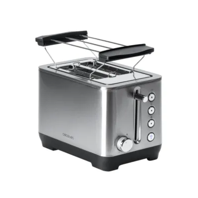 Cecotec BigToast Double Tostadora 2 Ranuras 1000W Acero