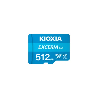 Kioxia Exceria G2 MicroSDHC 512GB UHS-III U3 A1 V30 Clase 10 +