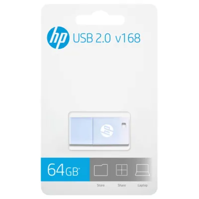 USB 2.0 HP 64GB v168 AZUL USB 2.0 HP 64GB v168 AZUL