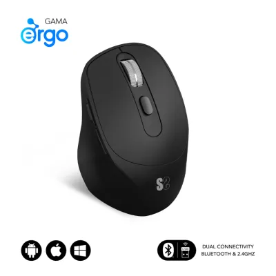 Subblim Comfort Ergo Dual Ratón Ergonómico Inalámbrico para
