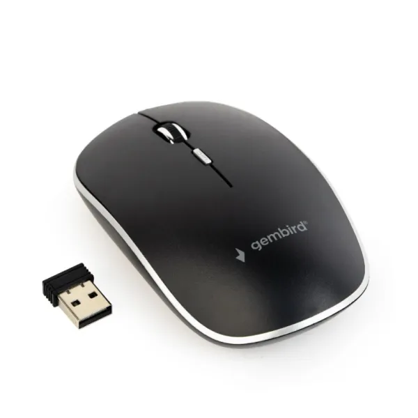 Gembird MUSW-4B-01 Raton Inalámbrico 1600DPI Negro