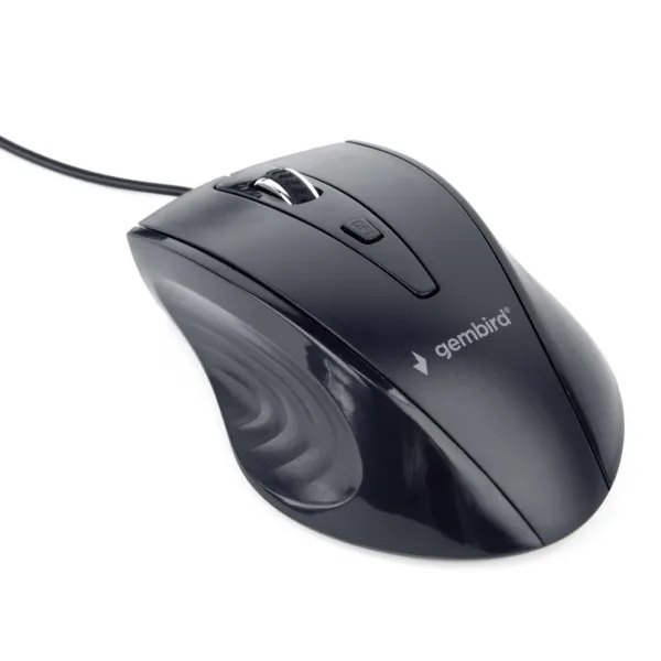 Gembird MUS-4B-02 Ratón Óptico con Cable USB Negro