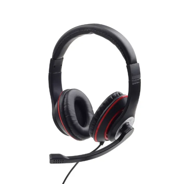 Gembird Auriculares Estéreo con Micrófono Negro/Rojo 
