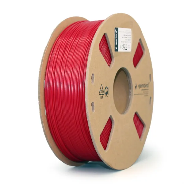 Gembird Bobina de Filamento ABS 1.75mm 1Kg Rojo