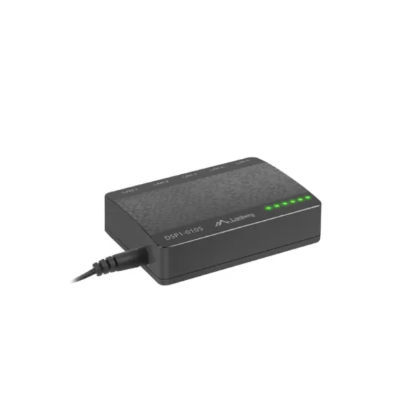 Lanberg DSP1-0105 switch No administrado Fast Ethernet (10/100) Negro