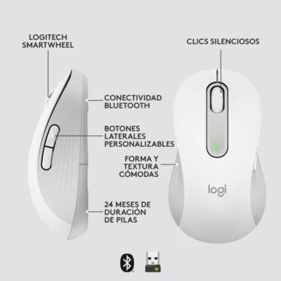 Logitech Signature M650 L Left Ratón Óptico Inalámbrico para
