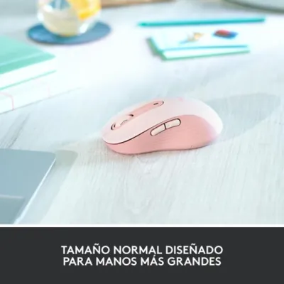 Logitech Signature M650 L Ratón Óptico Inalámbrico 2000DPI Rosa