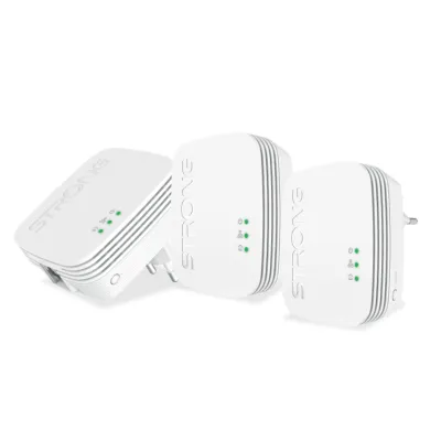 Strong Powerline 600 Triple Pack Mini 600 Mbit/s Ethernet