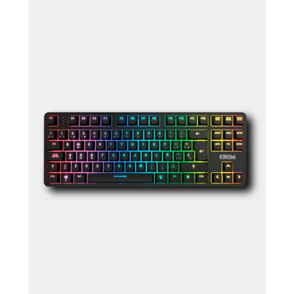 Teclado Gaming Mecánico Krom Kernel Pro/ Negro y Blanco