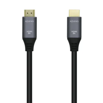 Aisens Cable HDMI V2.1 Macho/Macho 50cm Gris/Negro