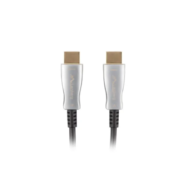 Lanberg CA-HDMI-20FB-0800-BK cable HDMI 80 m HDMI tipo A (Estándar) Negro, Plata