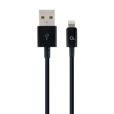 Cablexpert CC-USB2P-AMLM-2M cable de conector Lightning Negro Cablexpert CC-USB2P-AMLM-2M cable de conector Lightning Negro