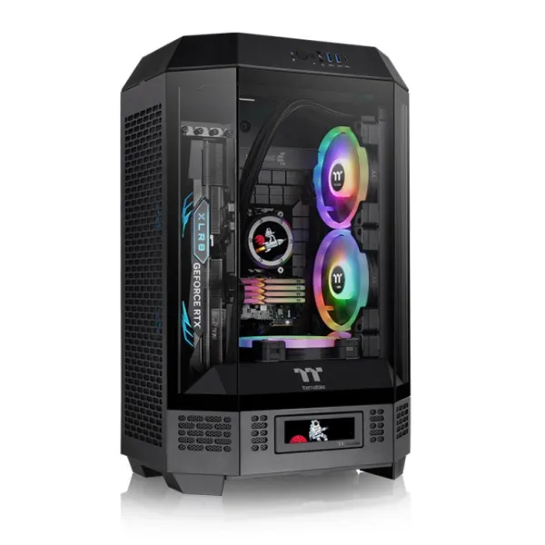 Torre PC Thermaltake The Tower 300 Micro Tower MATX Cristal Templado USB-C Negra