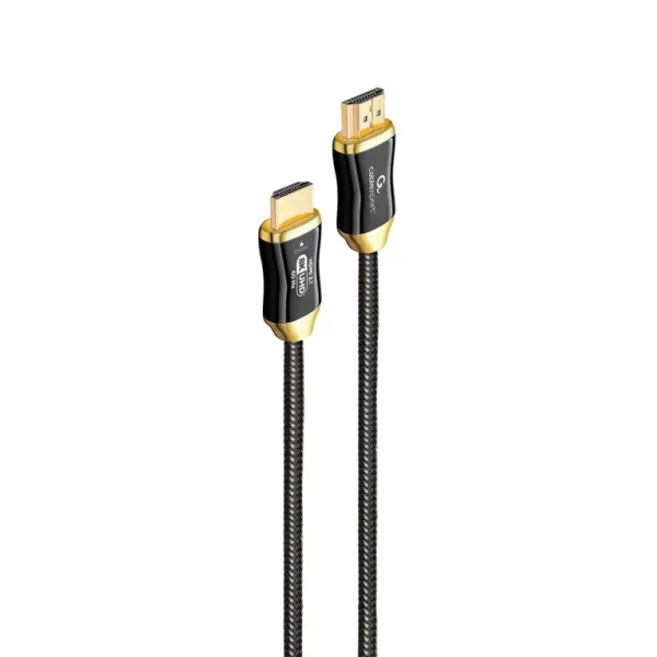 Gembird CCBP-HDMI8K-AOC-5M cable HDMI HDMI tipo A (Estándar) Negro, Oro