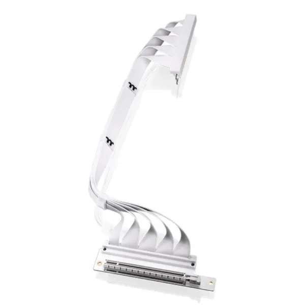 Thermaltake Cable elevador PCI-e 4.0 Blanco de 40cm con conectores duales de 90º