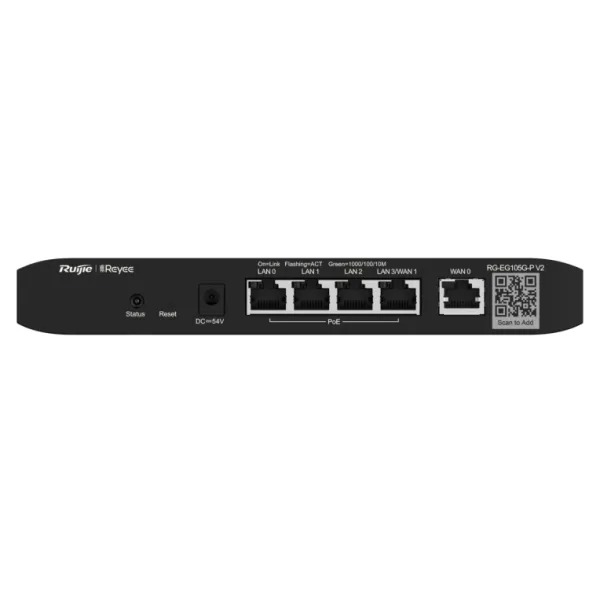 Reyee cloud router 5xgbe (4 poe/poe+) 54w 2xwan