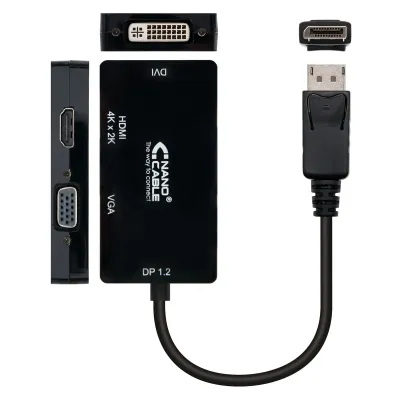 Conversor DisplayPort a VGA/DVI/HDMI