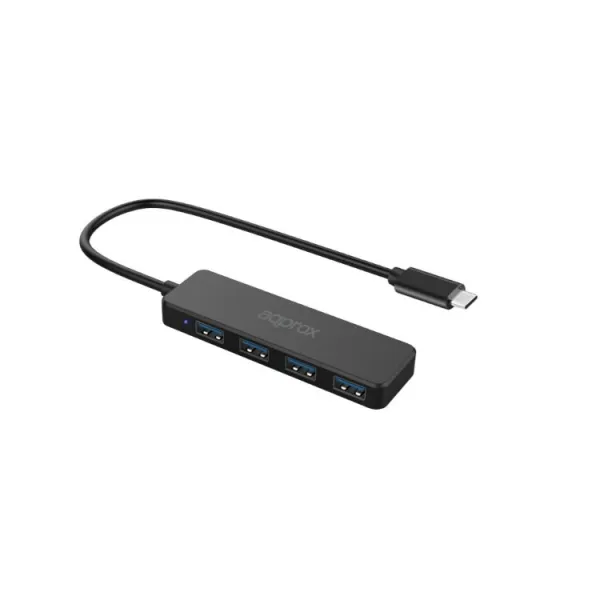Approx APPC54 Adaptador HUB USB-C a 4 Puertos USB 3.0