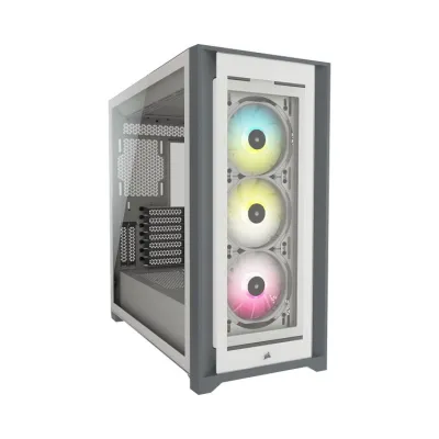 Corsair iCUE 5000X RGB Cristal Templado USB 3.0 Blanca