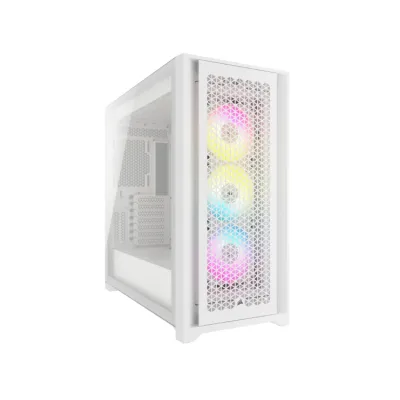 Corsair iCUE 5000D RGB AIRFLOW Cristal Templado USB 3.2 Blanca