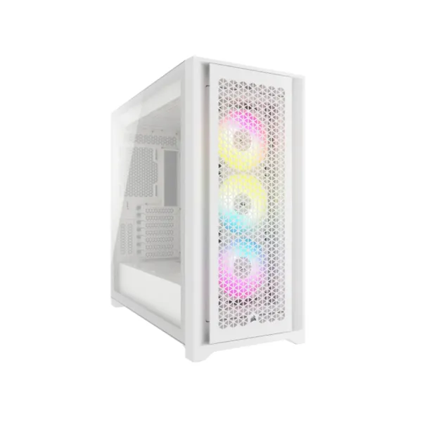 Corsair iCUE 5000D RGB AIRFLOW Cristal Templado USB 3.2 Blanca