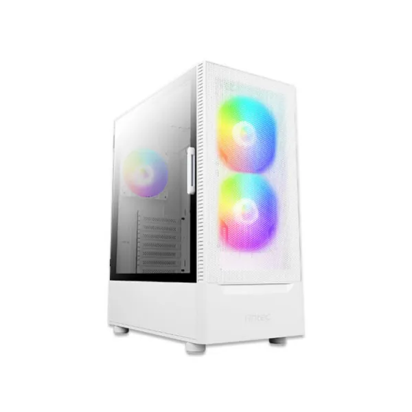 Antec NX410 Blanca ATX Apertura lateral con Cristal Templado ARGB USB 3.0