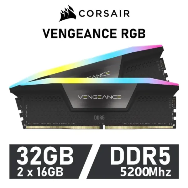 Corsair Vengeance RGB DDR5 5200MHz 32GB 2x16GB CL40