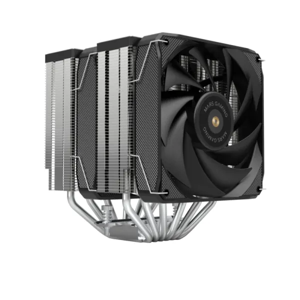 Ventilador CPU Mars Gaming MCPU-XU6 Disipador CPU Doble Torre TDP 350W 2x Ventiladores FDB 6 Heatpip
