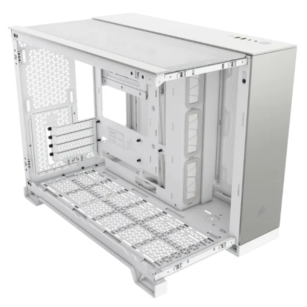 Caja Microatx 2500X Tg White/Satin Gray Aluminum Corsair