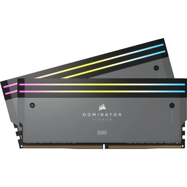 Corsair Dominator Titanium DDR5 6000MHz 64GB 2x32GB CL30 Memoria Dual AMD EXPO e Intel XMP Gris