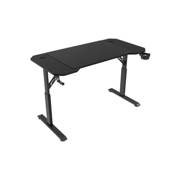 Mesa Mars Gaming Mgd Ergo 120 Regulable En Altura Tablero Negro 120x60 Chasis De Acero Alf. Xxl
