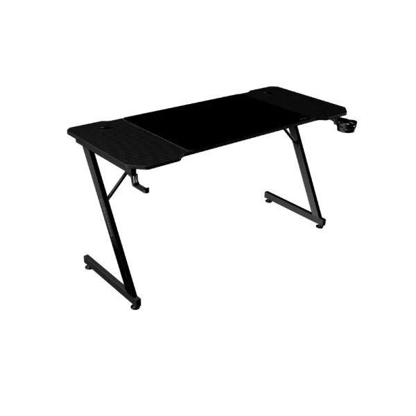 Mesa Mars Gaming Mgd X140 Chasis De Acero Tablero Negro 140x60 Diseño Fibra De Carbono Alf. Xxl