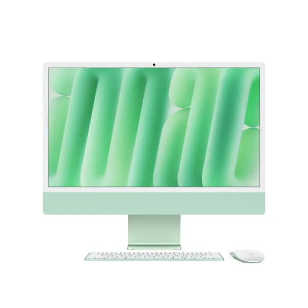 Apple iMac 24" 4,5K ( 2024) Verde M4 CPU x8/GPU x8 16GB 256GB SSD Teclado y Mouse Verde