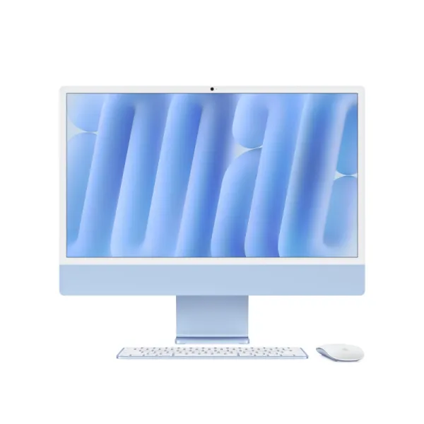 Apple iMac 24" 4,5K ( 2024) Azul M4 CPU x10/GPU x10 16GB 256GB SSD Teclado y Mouse Azul