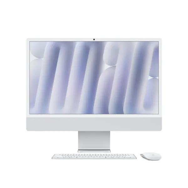 Apple iMac 24" 4,5K ( 2024) Plata M4 CPU x10/GPU x10 16GB 512GB SSD Teclado y Mouse Blanco